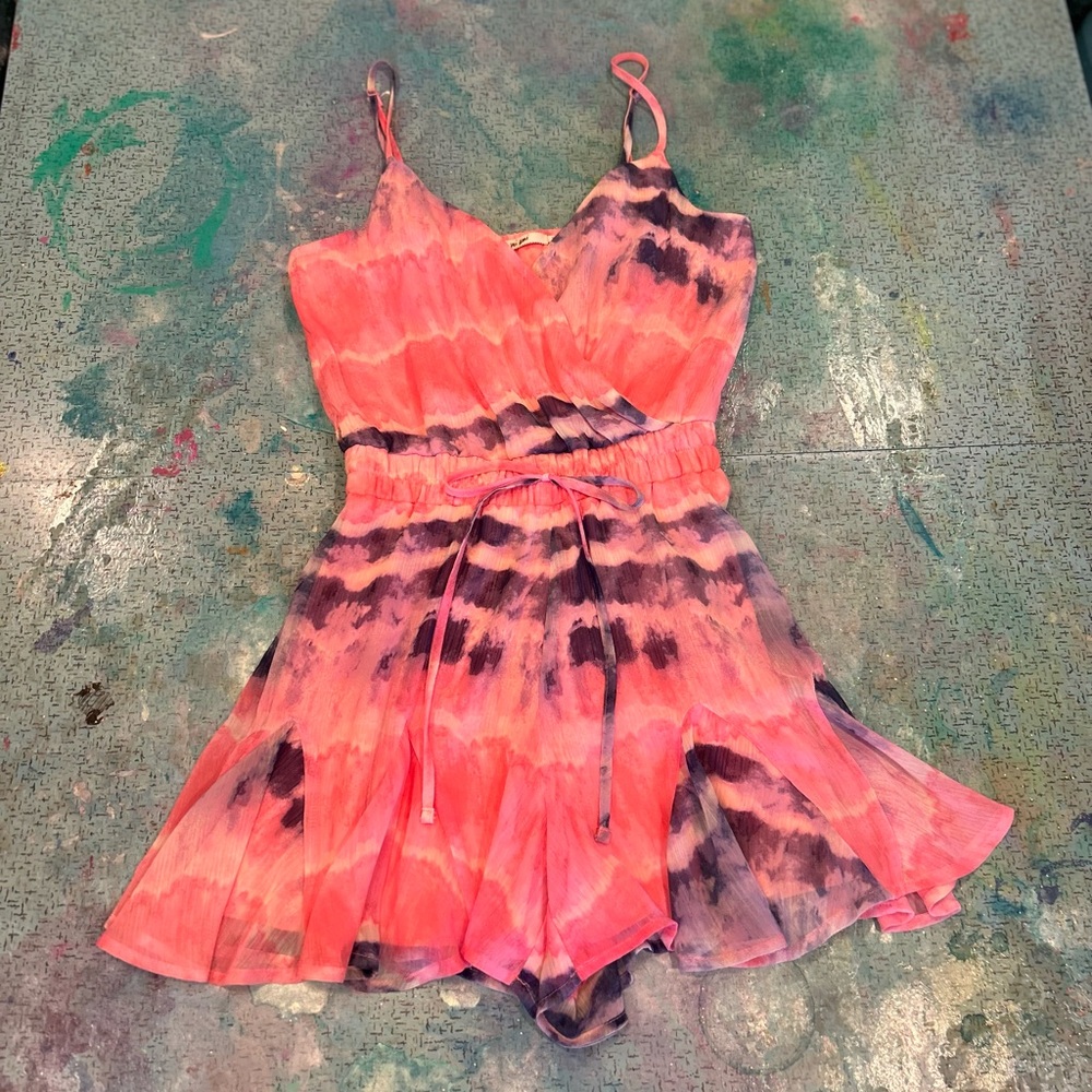 Pink & Purple Tie Dyed Jumpsuit